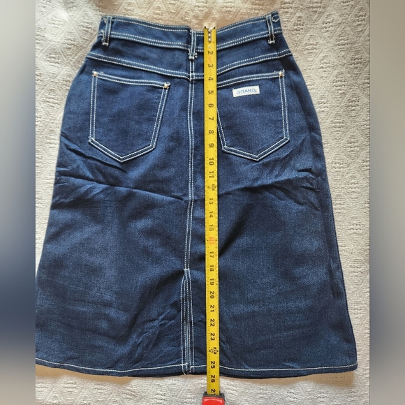 Vintage Gitano Denim Skirt Size 12 - Picture 4 of 7